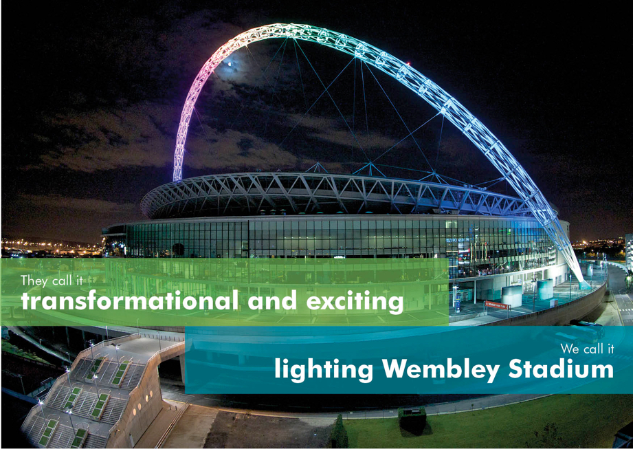 Illuminating offer! Dine under Wembley's rainbow arch